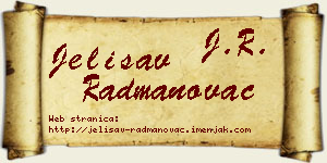 Jelisav Radmanovac vizit kartica